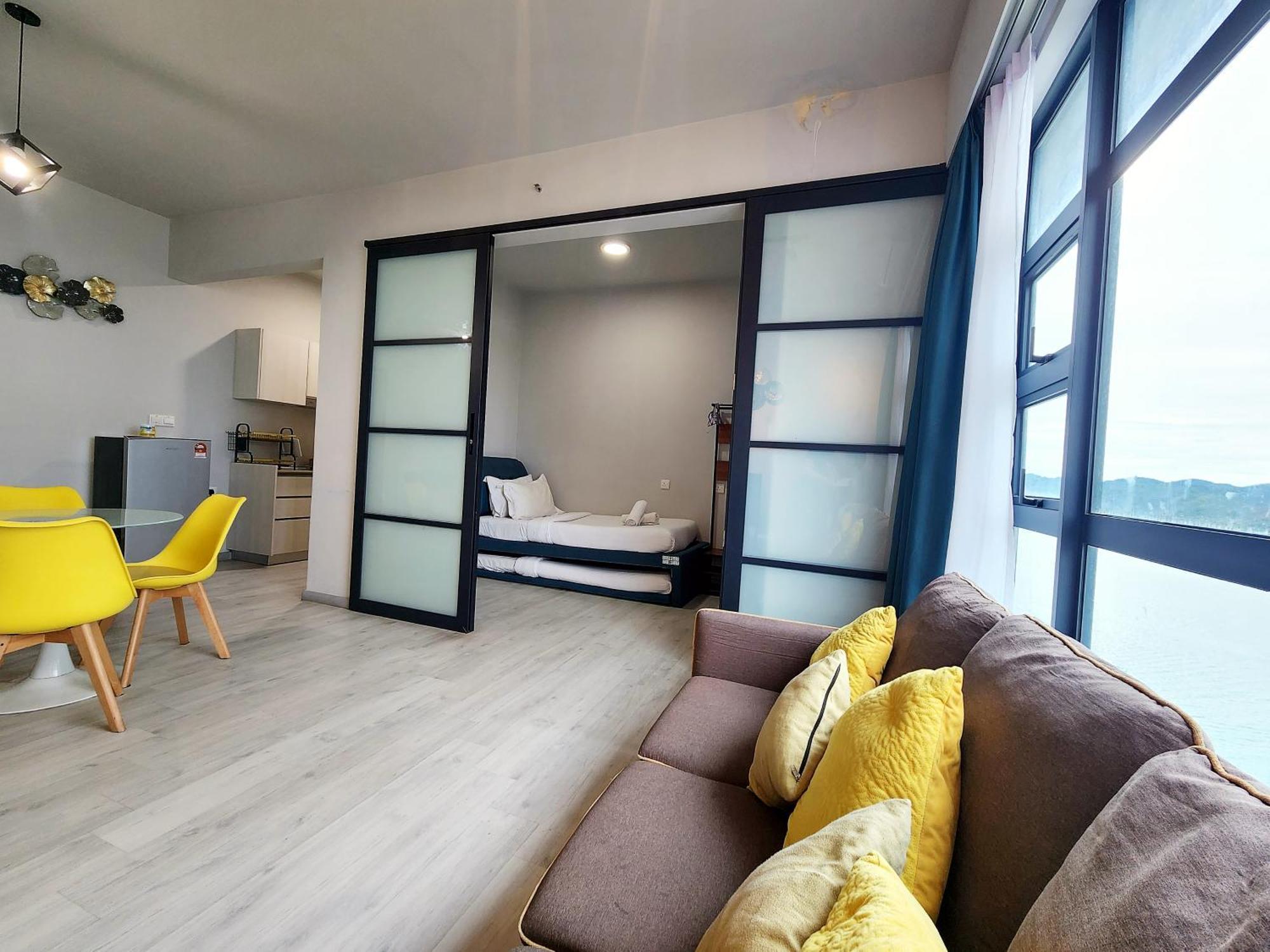 Jesselton Quay Kota Kinabalu City Centre By Lw Suites Ruang foto